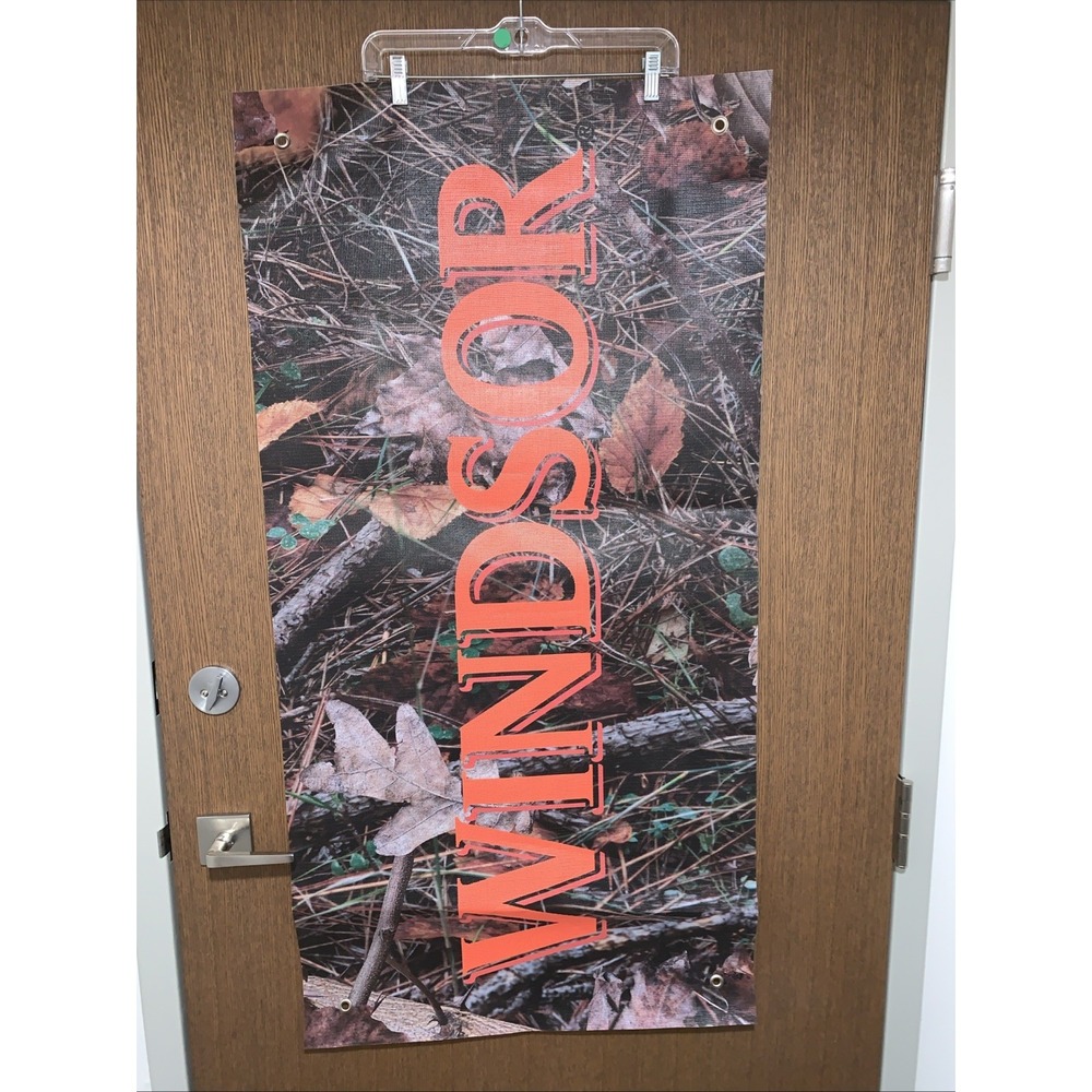 Windsor Canadian Whisky Camoflauge Banner  48x24 Inches Mesh Material Bar Sign